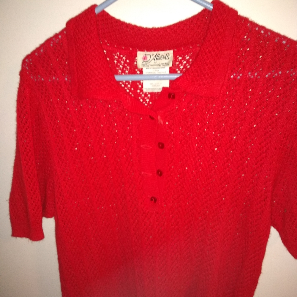 Knitted summer cotton sweater